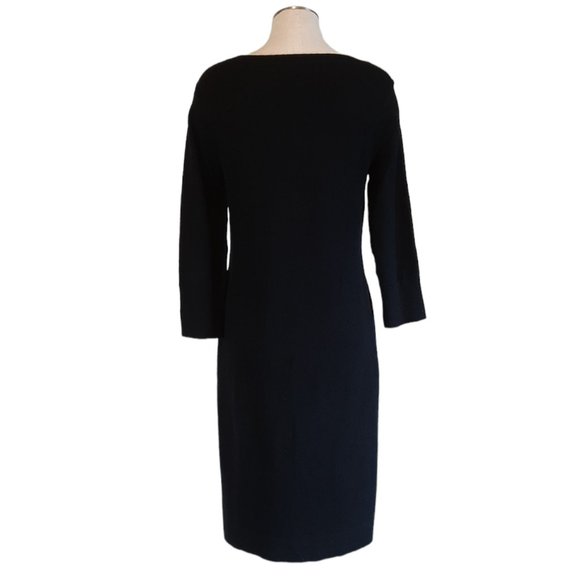 Sundance Jillian Wool Silk Black Knee Length Dress SZ XS - Picture 6 of 11